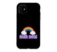Carcasa para iPhone 11 Ironic Death Metal Rainbow Diciendo Sarcástico