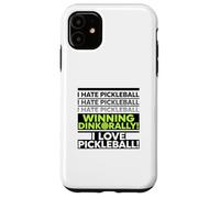 Carcasa para iPhone 11 Irónico Jugador de Pickleball Aficionado a Beber un Tiro