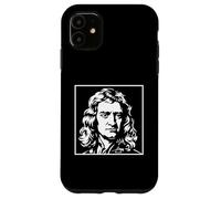 Carcasa para iPhone 11 Isaac Newton Física Ciencia Retrato Vintage Gráfico