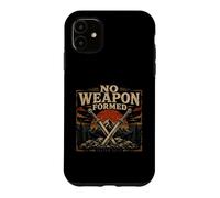 Carcasa para iPhone 11 Isaías bíblica 54 17 No Hay Arma formada fe