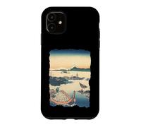 Carcasa para iPhone 11 Isla Tsukuda en Musashi Hokusai Vintage Retro Arte Japonés