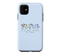 Carcasa para iPhone 11 It Is Well with My Soul Women Christian Themed Bible Verse