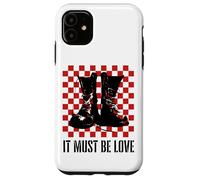 Carcasa para iPhone 11 It Must Be Love 2 Tone Ska Music Checkerboard