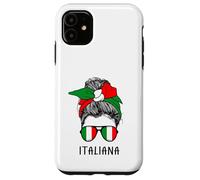 Carcasa para iPhone 11 Italian Italiana Girl Italian Heritage Italy Flag