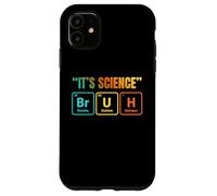 Carcasa para iPhone 11 It's Science Bruh Periodic Table of Elements Funny Meme