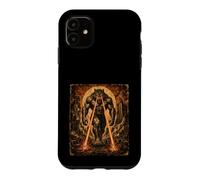 Carcasa para iPhone 11 Jacked Alpha Wolf Ojos Láser Caminar Vintage Kaiju