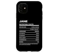 Carcasa para iPhone 11 Jane Datos de Nutrición Nombre Gracioso