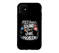 Carcasa para iPhone 11 Jane Personalized Cute Flower Girls Jane Name
