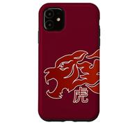 Carcasa para iPhone 11 Japanese Tiger Red Flame Design For Men Year of The Tiger