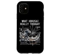 Carcasa para iPhone 11 Japón Gran Ola Física Hokusai Agua Movimiento Matemáticas Ciencia