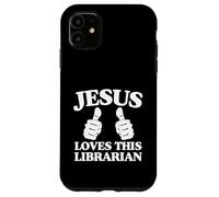 Carcasa para iPhone 11 Jesús ama a Este Grupo de adoración de la Iglesia Cristiana bibliotecaria