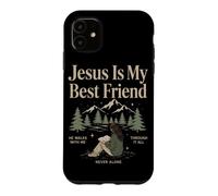 Carcasa para iPhone 11 Jesús es mi Mejor Amigo Fe Cristiana Adoración Religiosa