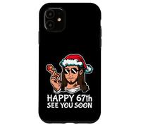 Carcasa para iPhone 11 Jesús Feliz 67th B-Day Te Veo Pronto Divertido Partido sarcástico