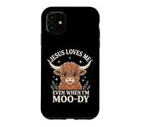 Carcasa para iPhone 11 Jesus Loves Me Even When I'm Moody