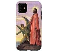 Carcasa para iPhone 11 Jesús Satanás Tentación por Gustave Dore Colorizado