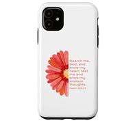 Carcasa para iPhone 11 JNF, Anti Ansiedad, Dios es Bueno, Cristiano, Salmo 139:23