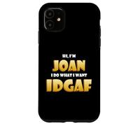 Carcasa para iPhone 11 Joan Joke Idgaf Meme Funny Halloween Girl Costume For Joan