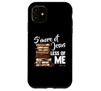 Carcasa para iPhone 11 Juan 3:30 S'More Jesus Less of Me Christian Camping Camper