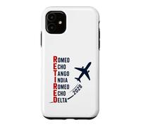 Carcasa para iPhone 11 Jubilación piloto de avión del Alfabeto fonético Retirado 2028