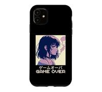 Carcasa para iPhone 11 Juego de Anime Triste Japonés de los 90 para Chicas Over Vaporwave Aesthetic