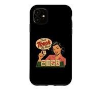 Carcasa para iPhone 11 Juego de fichas Vintage de Mahjong Don't Touch My Rack