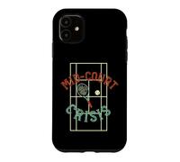 Carcasa para iPhone 11 Juego de Palabras de Tenis Crisis en la cancha