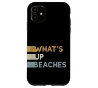 Carcasa para iPhone 11 Juego de Palabras Retro de los Ochenta en la Playa | ¿Qué Pasa Playas