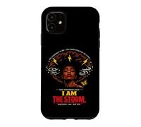 Carcasa para iPhone 11 Juneteenth She Whispered I Am The Storm Women's Black History