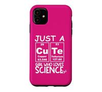 Carcasa para iPhone 11 Just a Girl Who Loves Science Cute Girls Science Teacher