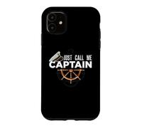 Carcasa para iPhone 11 Just Call Me Captain - Boating Sailor - Anchor Boat Sailing
