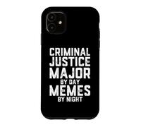 Carcasa para iPhone 11 Justicia Penal Mayor De Día Memes por La Noche De La Escuela De Derecho Broma