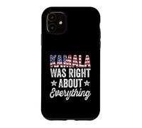 Carcasa para iPhone 11 Kamala tenía razón sobre Todo, Bandera de Estados Unidos
