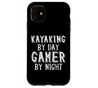 Carcasa para iPhone 11 Kayaking by Day Gamer by Night Kayaker Gear Summer Kayak