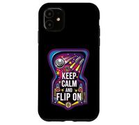 Carcasa para iPhone 11 Keep Calm and Flip On Retro Pinball Arcade Game