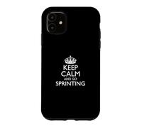 Carcasa para iPhone 11 Keep Calm and Go Sprint/Funny Athletics Sprinter Design