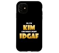 Carcasa para iPhone 11 Kim Joke Idgaf Meme Funny Halloween Costume For Kimberly