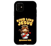 Carcasa para iPhone 11 Kind Like Jesus Efesians Versículo de la Biblia Cute Kid Christianity