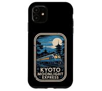 Carcasa para iPhone 11 Kioto Japón Ferrocarril Tren Japón Recuerdo Viaje Vintage Japón