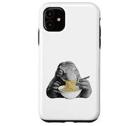 Carcasa para iPhone 11 Komodo Dragon Comiendo Fideos Ramen Divertido Amante de Reptiles
