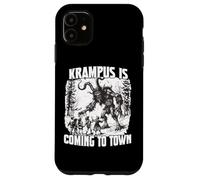 Carcasa para iPhone 11 Krampus Tradición Perchtenlauf Kramperl Máscara Bad Santa