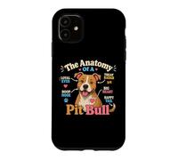 Carcasa para iPhone 11 La anatomía de un Pitbull Funny Pitbulls Pitbull Dog Biology