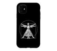 Carcasa para iPhone 11 La fusión de Leonardo da Vinci: Mona Lisa y el Hombre de Vitruvio