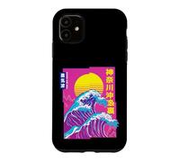 Carcasa para iPhone 11 La Gran Ola, Vaporwave Anime Estética Glitch Japonés