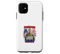 Carcasa para iPhone 11 La Libertad está al Lado del Valiente Tributo patriótico