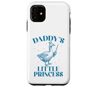 Carcasa para iPhone 11 La pequeña Princesa con Corona de Ganso de papá y su Linda Hija