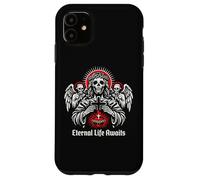 Carcasa para iPhone 11 La Vida eterna Espera Arte de Jesús gótico Cristiano Oscuro