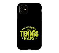 Carcasa para iPhone 11 La Vida Simplemente Sucede y el Tenis Ayuda