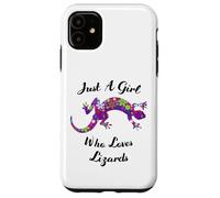 Carcasa para iPhone 11 Lagartija Just A Girl Who Loves Lizards Outfit Lizard Lover