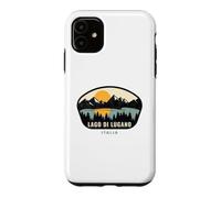Carcasa para iPhone 11 Lago di Lugano Italia Design Vacation Souvenir