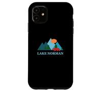 Carcasa para iPhone 11 Lake Norman North Carolina Vacation Souvenir Vintage Logo